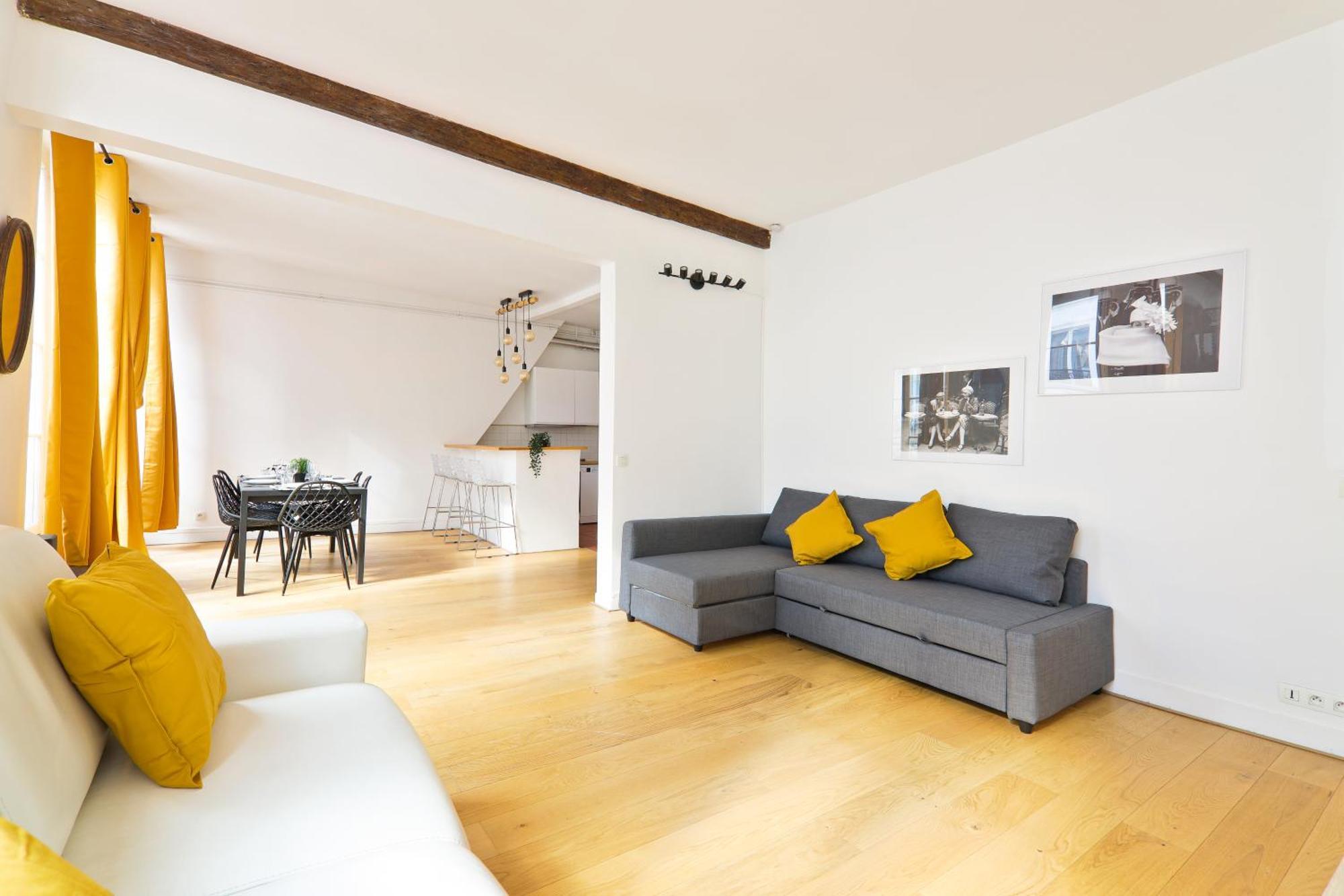Appartement Mezzanine Quartier Chatelet Les Halles 4 Free Netflix 파리 외부 사진